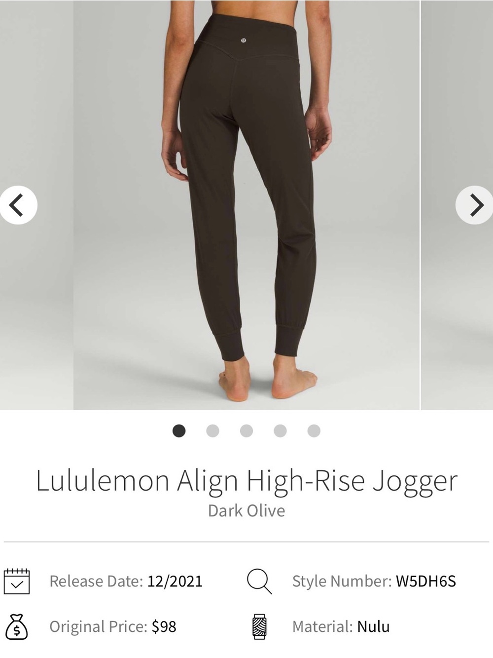 lululemon athletica Dark Green Align Joggers |Size 4